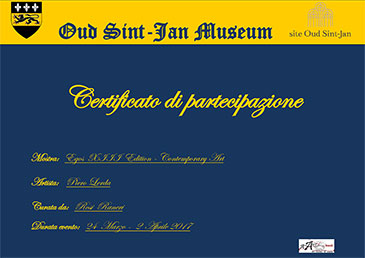 certificato di partecipazione